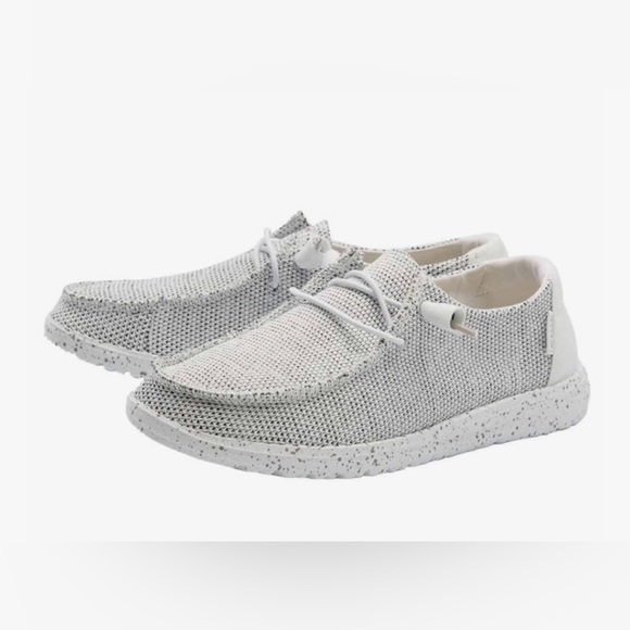 NWT in box HEY DUDE Wendy Sox Stone White size 7 - Picture 15 of 15